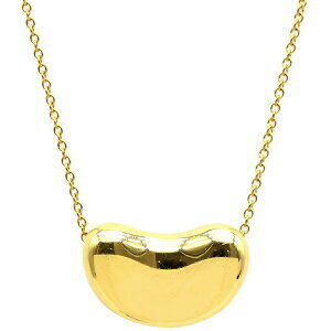 Tiffany Co Necklace Bean Pendant Yellow Gold by Elsa Peretti